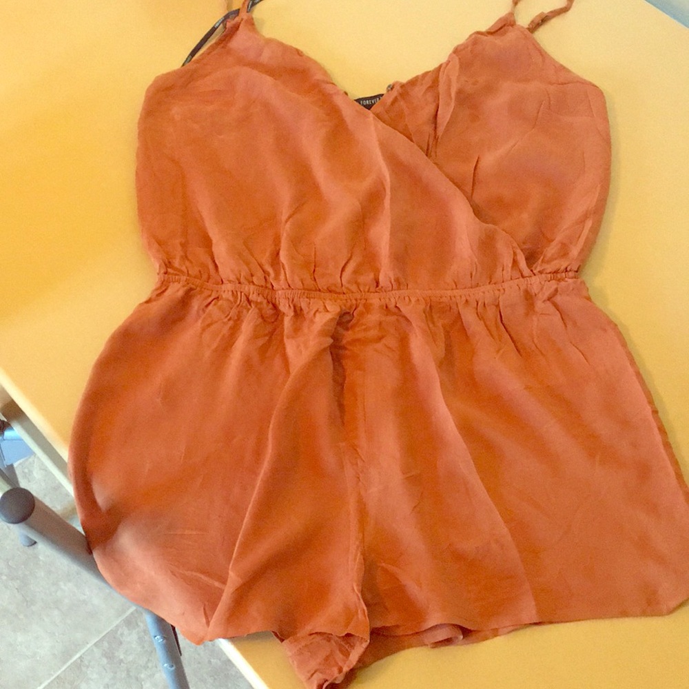 Copper colored Romper.